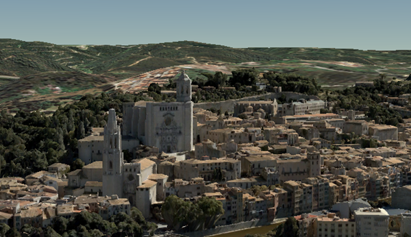 Mesh layer of Girona, Spain